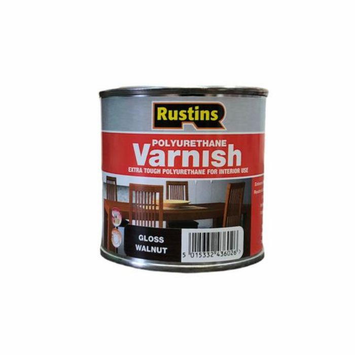 фото Полиуретановый лак орех rustins / poly varnish gloss walnut (глянец) 250мл