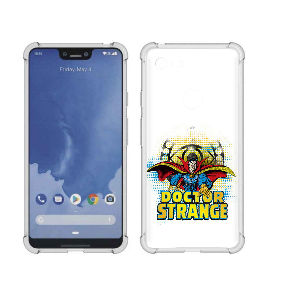 

Чехол MyPads Tocco для Google Pixel 3 XL доктор стренж рисунок, Прозрачный, Tocco