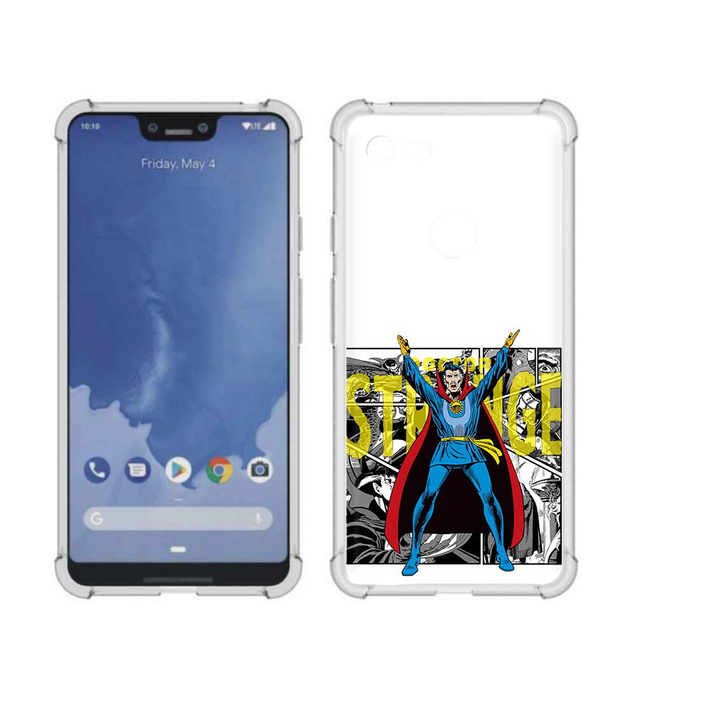 

Чехол MyPads Tocco для Google Pixel 3 XL доктор стренж комикс, Прозрачный, Tocco