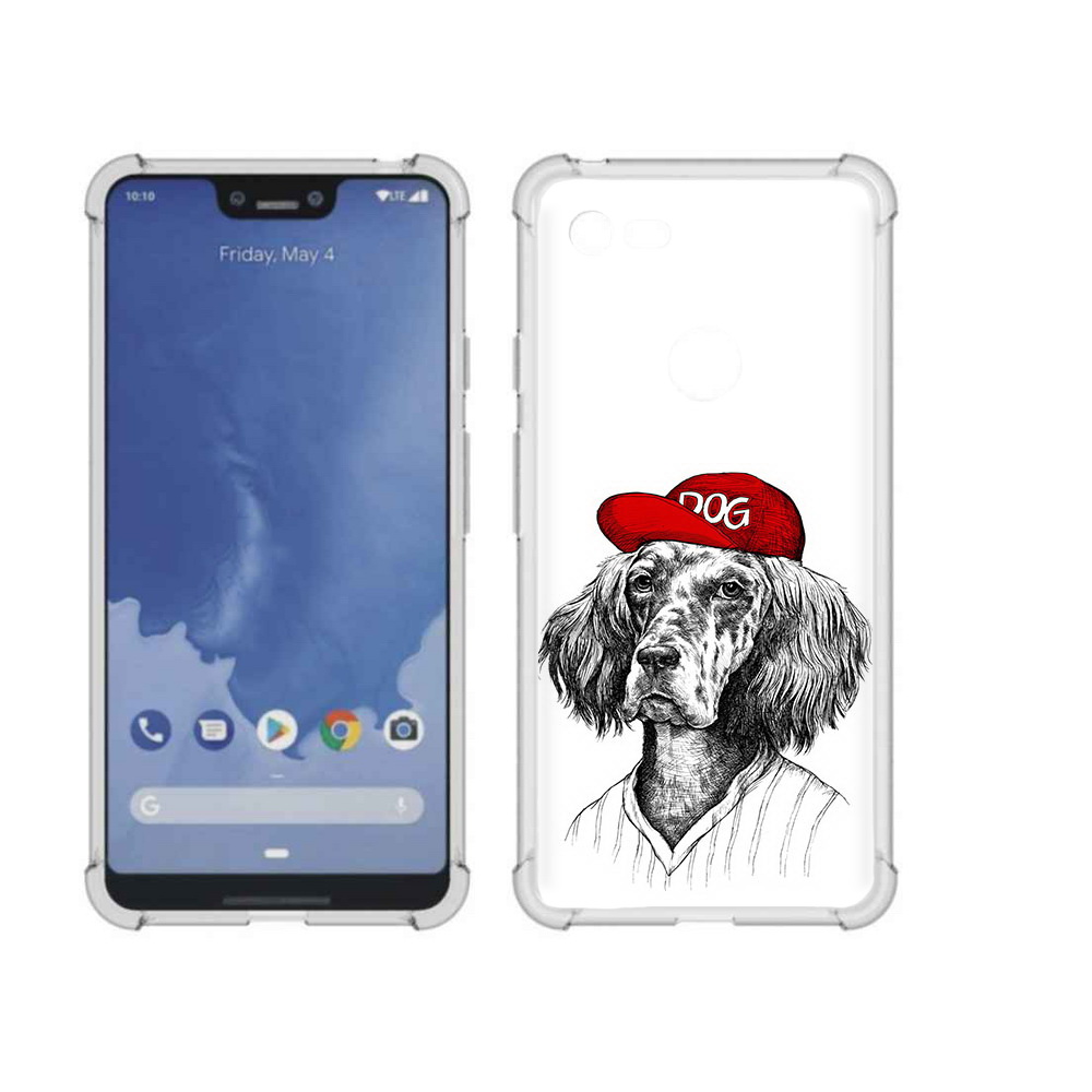 

Чехол MyPads Tocco для Google Pixel 3 XL дог, Прозрачный, Tocco