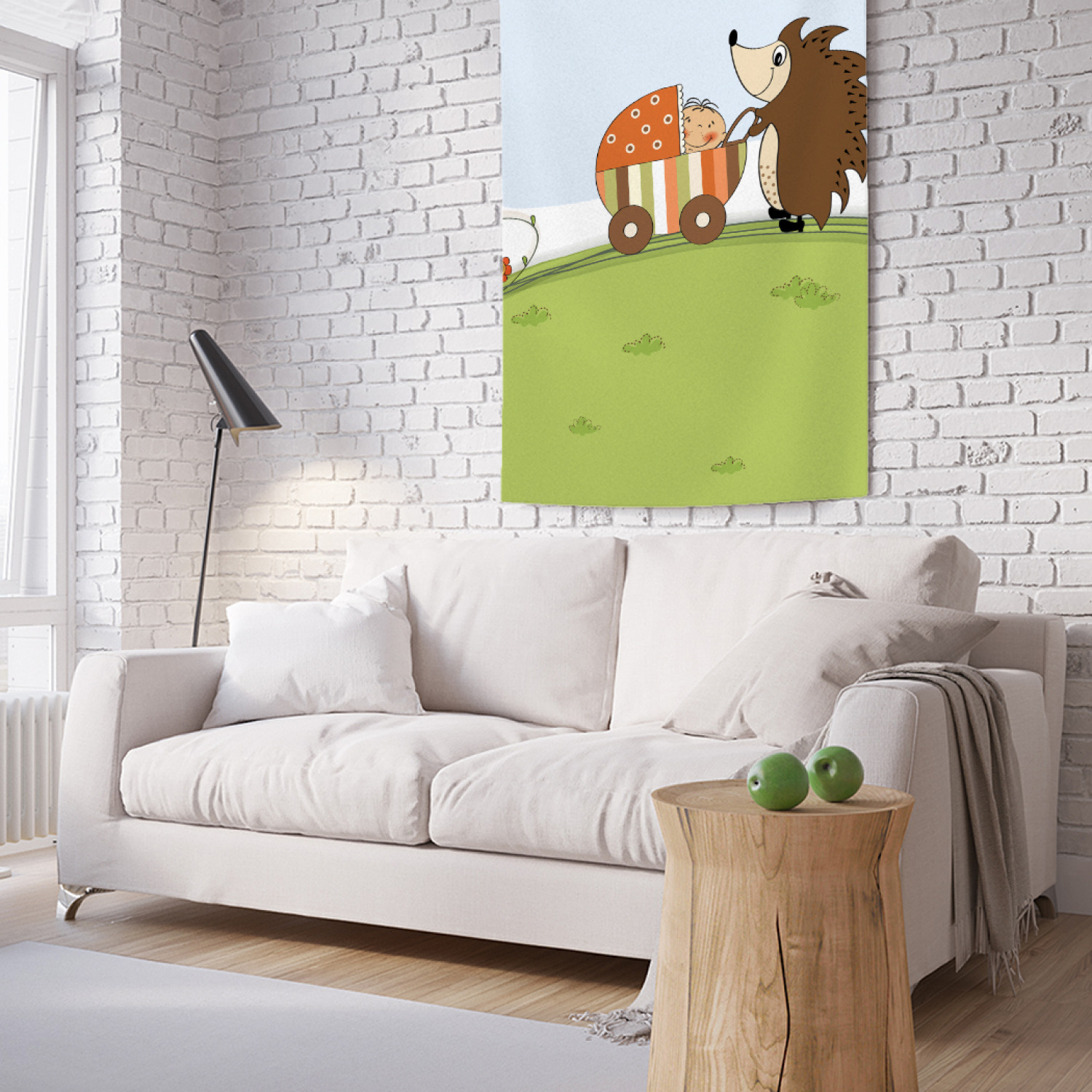 

Вертикальное фотопанно на стену JoyArty Мамочка-ёжик 100x150 см, Мамочка-ёжик