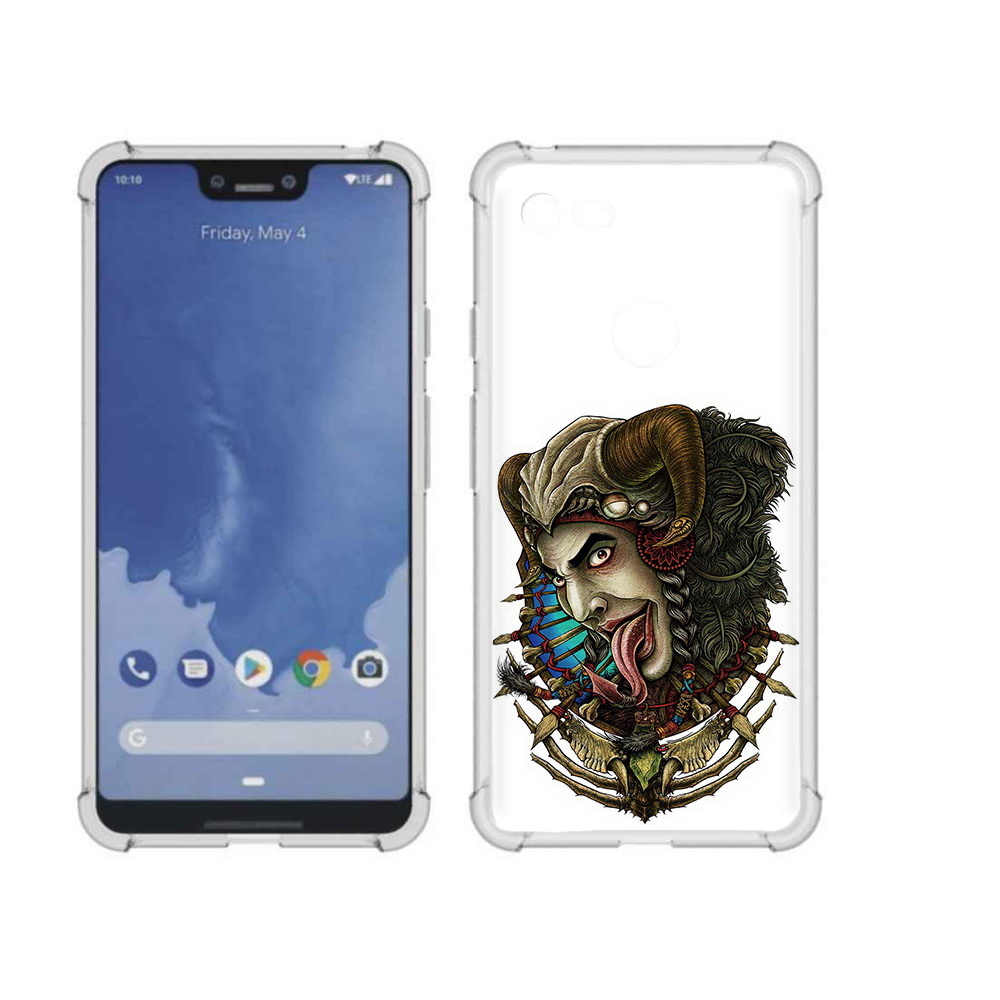 

Чехол MyPads Tocco для Google Pixel 3 XL длинный язык, Прозрачный, Tocco