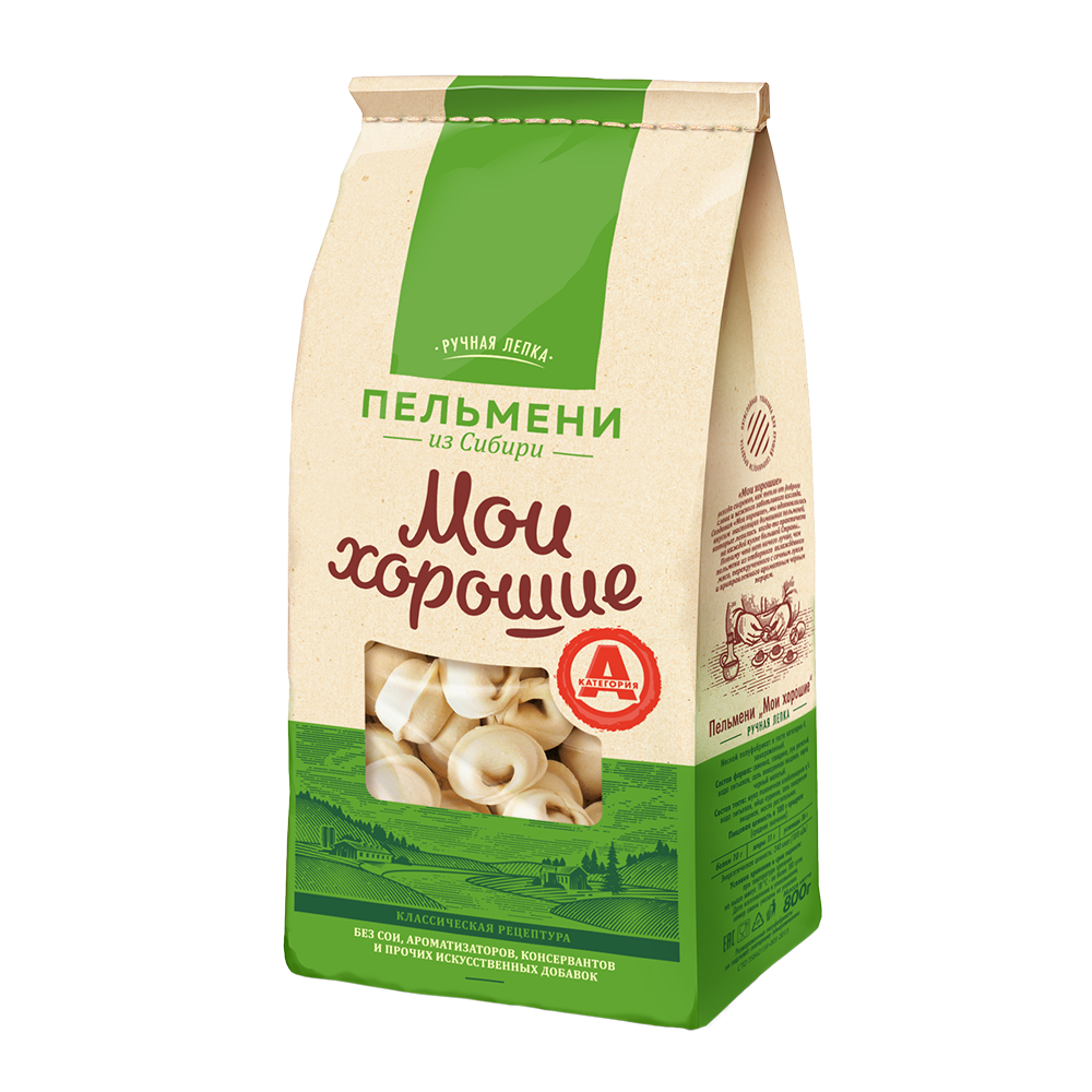 

Пельмени Сибирский гурман Мои хорошие ручная лепка, 800 г