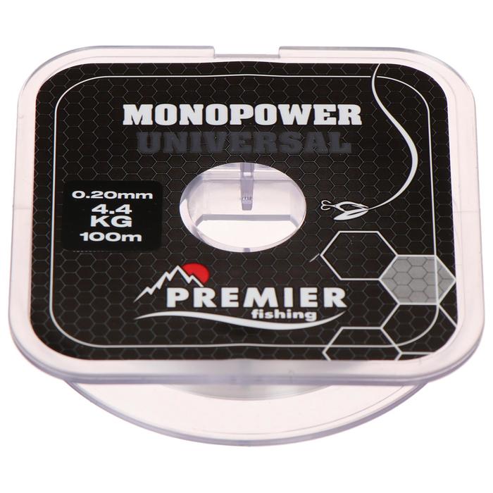 

Леска Preмier fishing 7087521 MONOPOWER Universal, диаметр 0.2 мм, тест 4.4 кг, 100 м