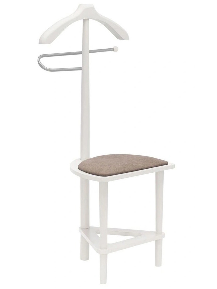 Вешалка костюмная с сиденьем В 26Н белый