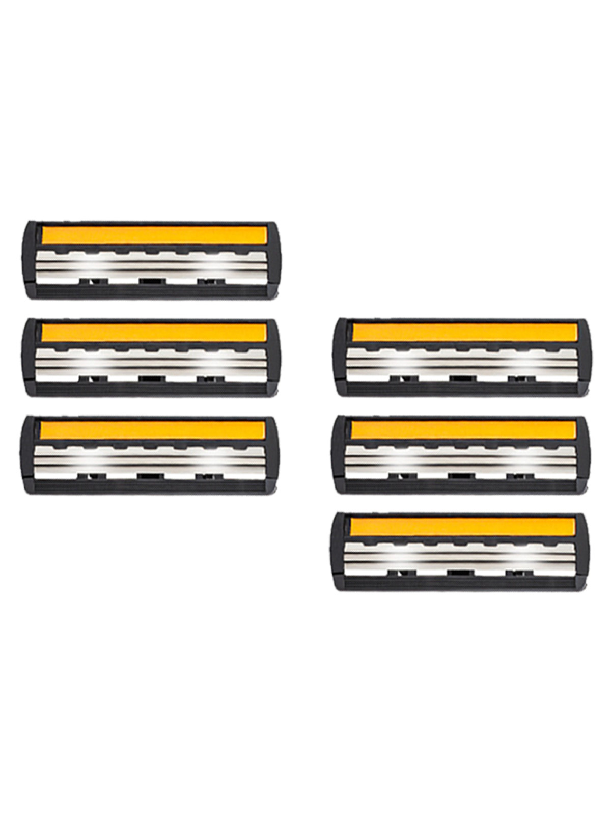 Сменные кассеты лезвия для мужской бритвы, 6 шт bic мужская бритва 3 лезвия hybrid 3 flex 2 сменные кассеты 69