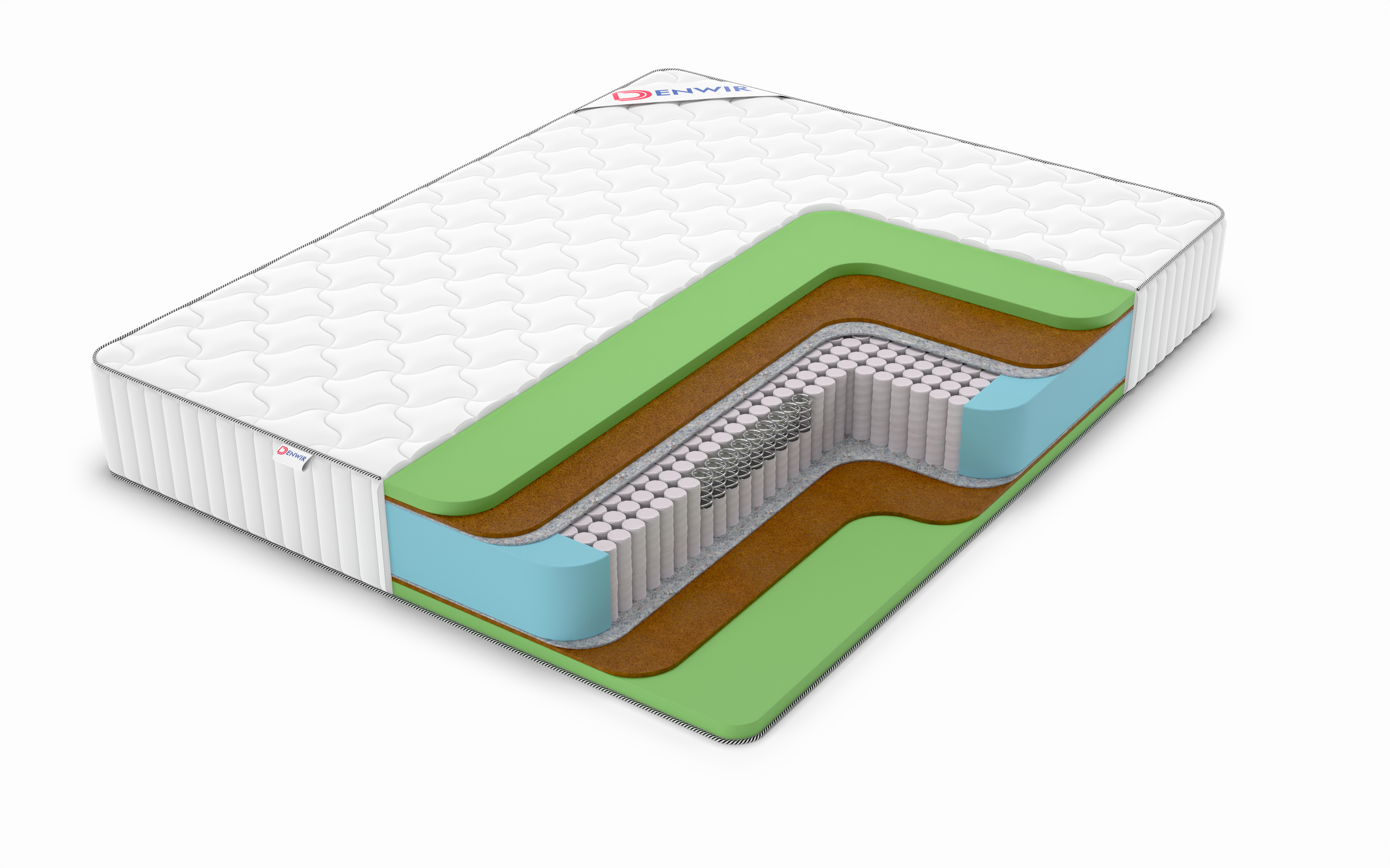 

Матрас пружинный Denwir CLASSIC MIDDLE FOAM S1000 75х185, 25 см, Белый, CLASSIC MIDDLE FOAM S1000