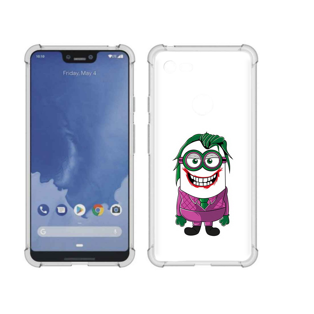 

Чехол MyPads Tocco для Google Pixel 3 XL джокер миньон, Прозрачный, Tocco