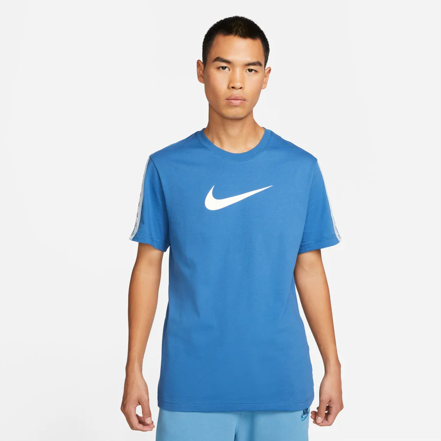 

Футболка мужская Nike Sportswear Repeat DM4685-407 синяя XL, Синий, Sportswear Repeat