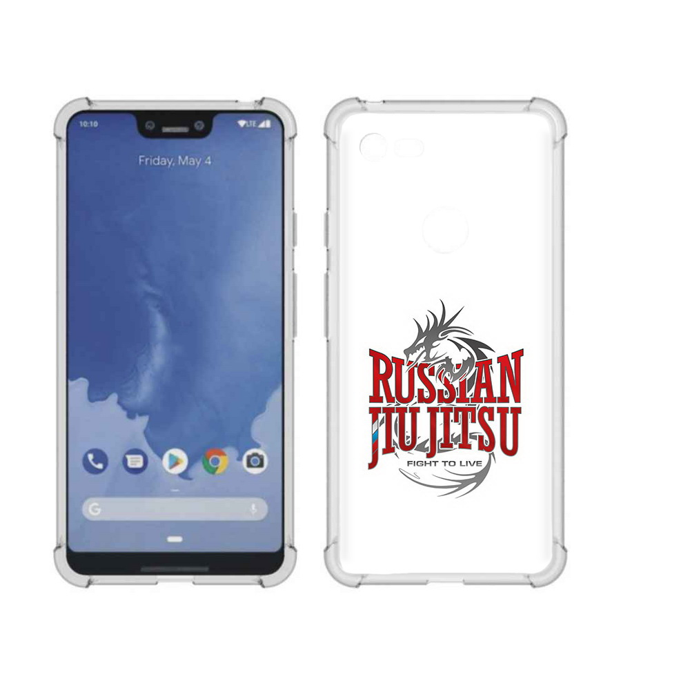

Чехол MyPads Tocco для Google Pixel 3 XL джиу джитсу, Прозрачный, Tocco