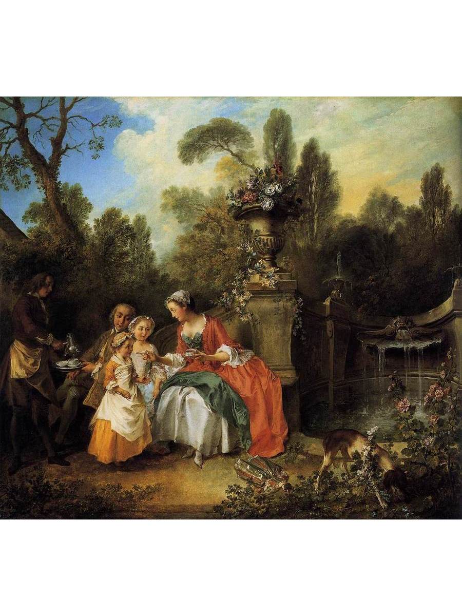 

Постер DRABS A2 Ланкре Никола Lady and Gentleman with two Girls and a Servant