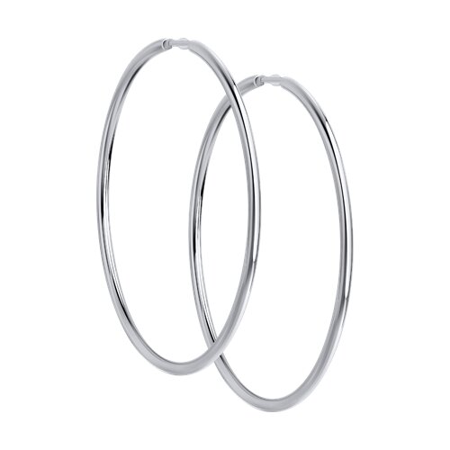 Серьги конго из белого золота Diamant 52-124-01591-1