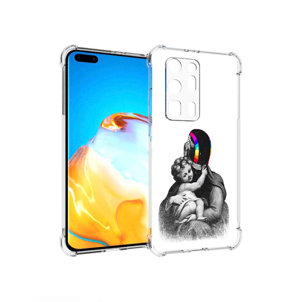 

Чехол MyPads Tocco для Huawei P40 Pro+ защитник в шлеме, Прозрачный, Tocco