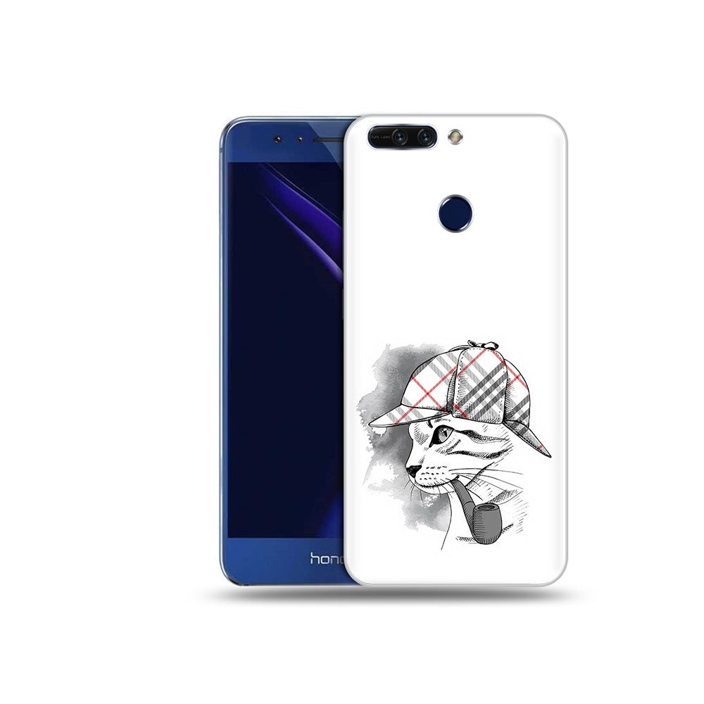 

Чехол MyPads Tocco для Honor 8 Pro кошка с трубкой (PT66177.42.405), Tocco