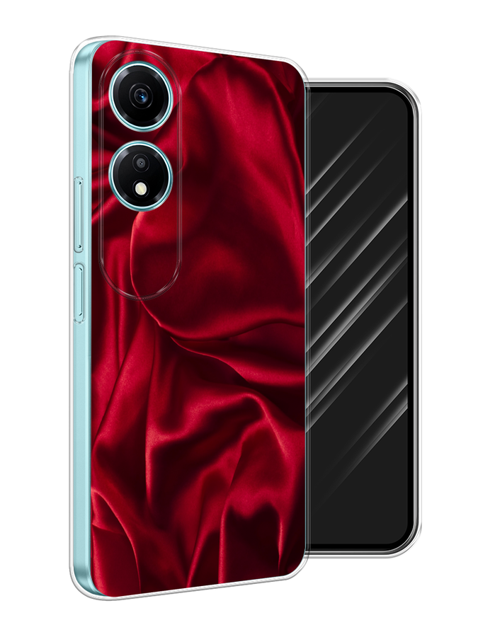 

Чехол Awog на Honor X5 Plus "Текстура красный шелк", 6121950-1