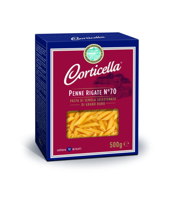 

Макаронные изделия Corticella Penne Rigate № 70 Рифленые перья 500 г