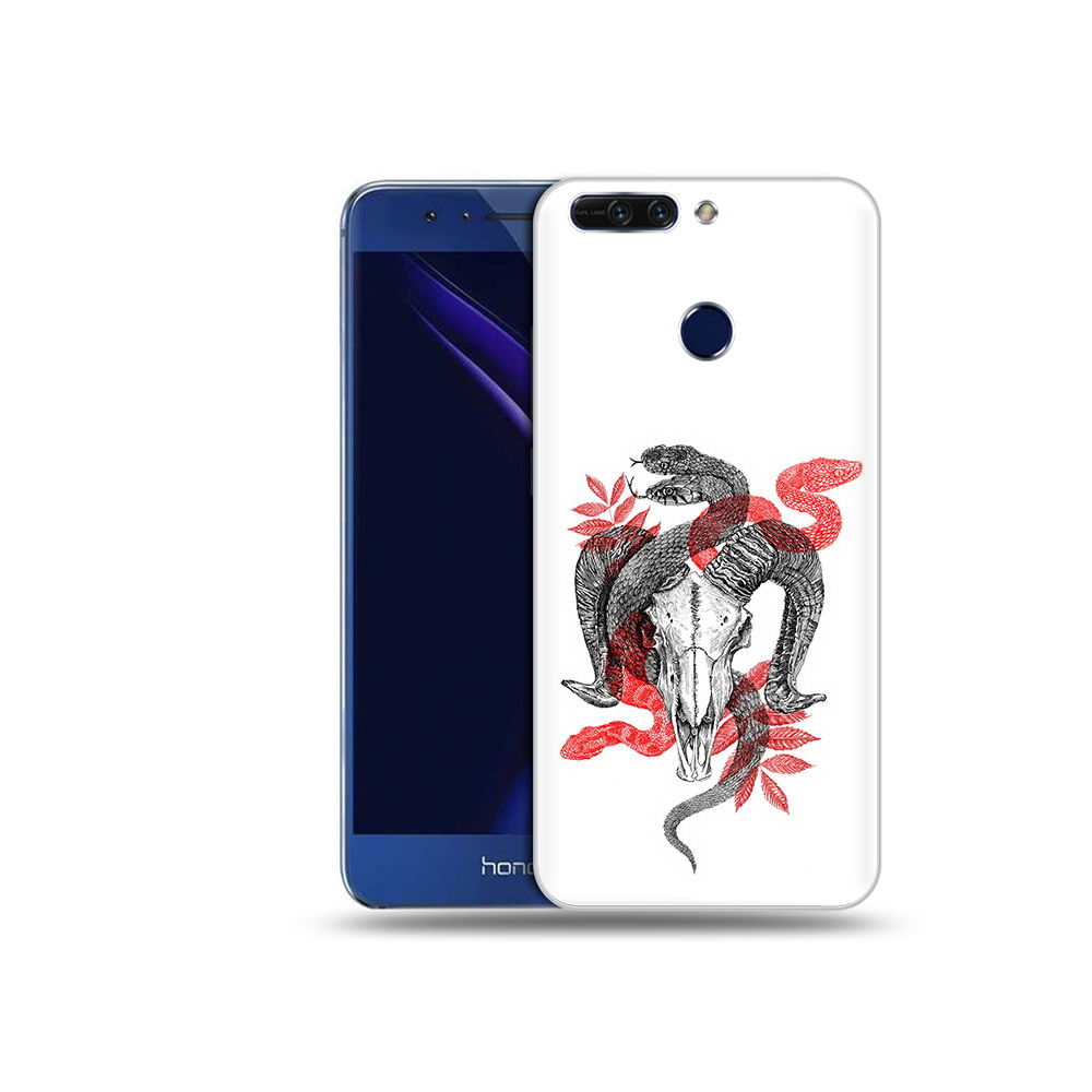 

Чехол MyPads Tocco для Honor 8 Pro змея в черепе рисунок (PT66177.42.365), Tocco
