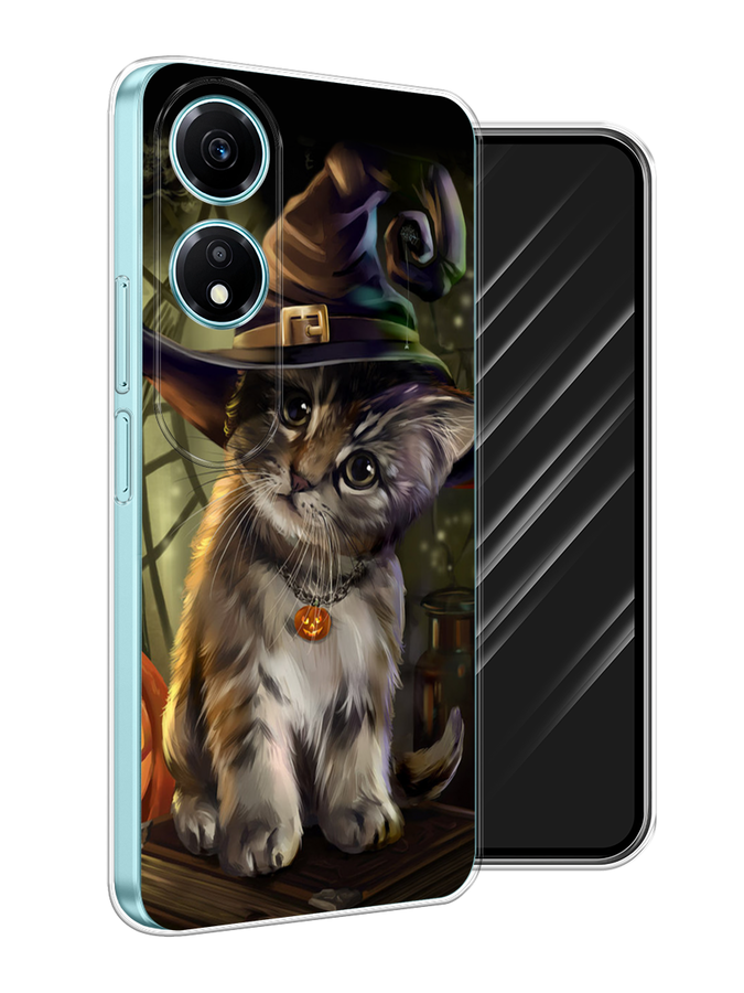 

Чехол Awog на Honor X5 Plus "Кот на Хэллоуин", Зеленый;серый, 6121950-1