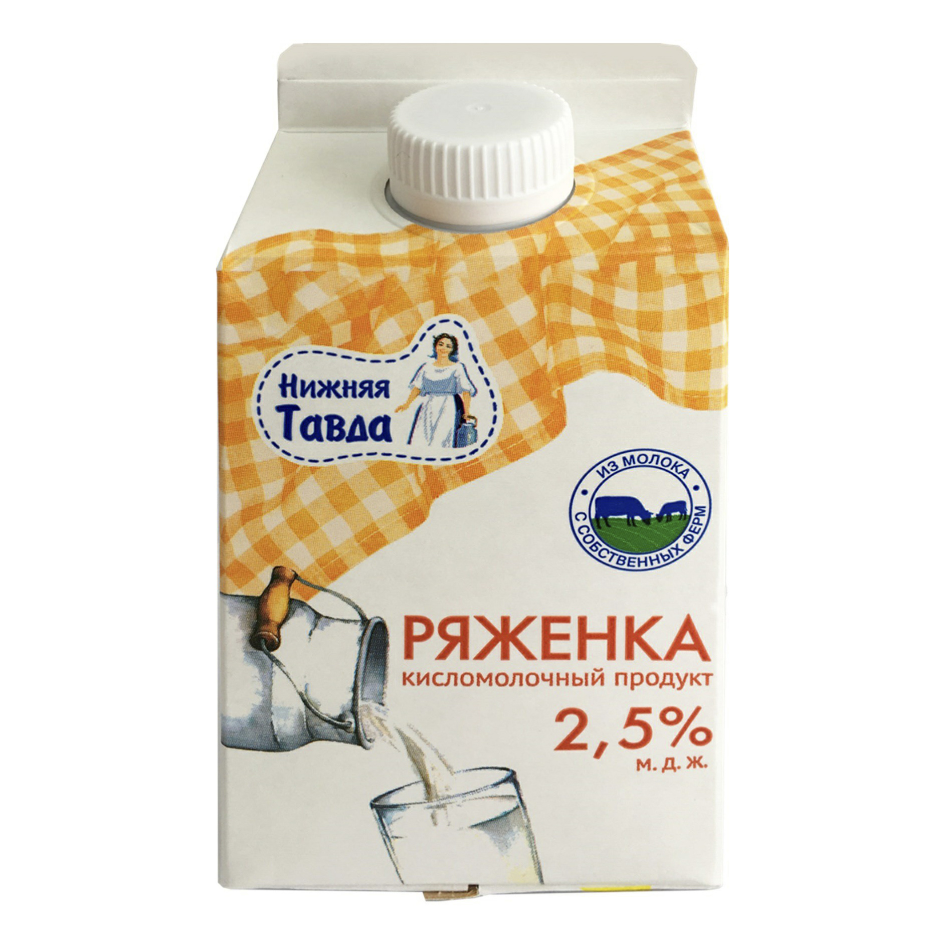 фото Ряженка нижняя тавда 2,5% бзмж 450 мл