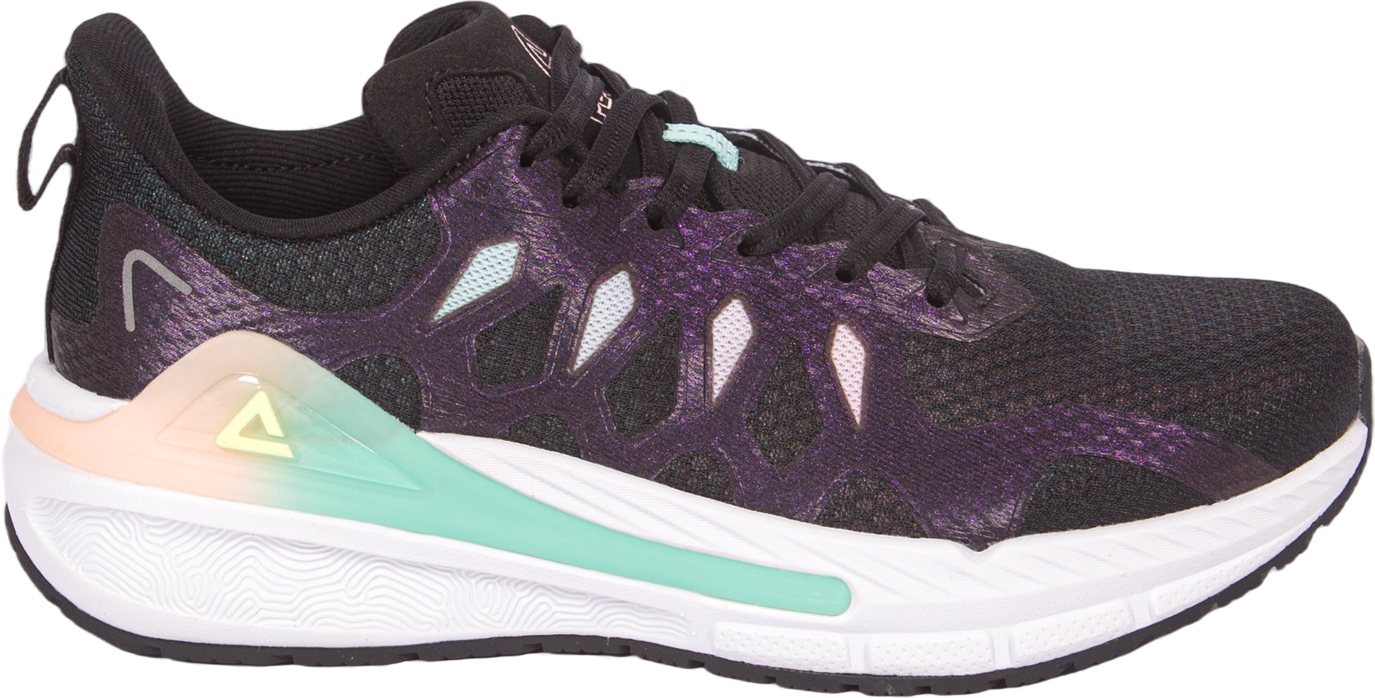 

Кроссовки женские PEAK Cushion Running Shoes ET31622H-BLK черные 39 EU, Черный, Cushion Running Shoes