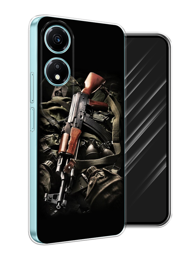 

Чехол Awog на Honor X5 Plus "Автомат", Черный;коричневый;серый, 6121950-1