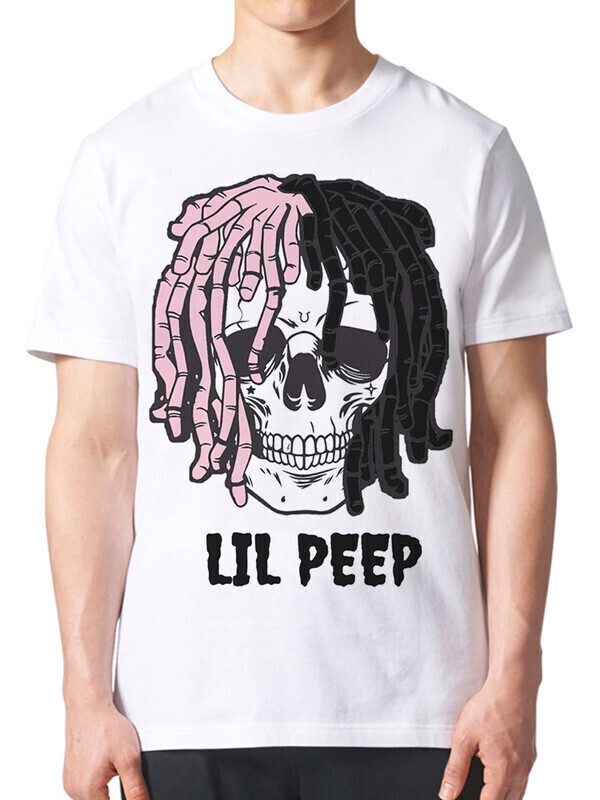 

Футболка мужская Dream Shirts Lil Peep 50007812 белая S, Lil Peep 50007812