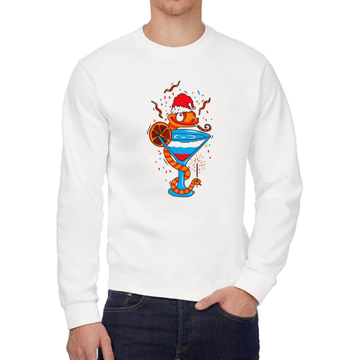 

Свитшот унисекс CoolPodarok W0151439 белый 58 RU, W0151439