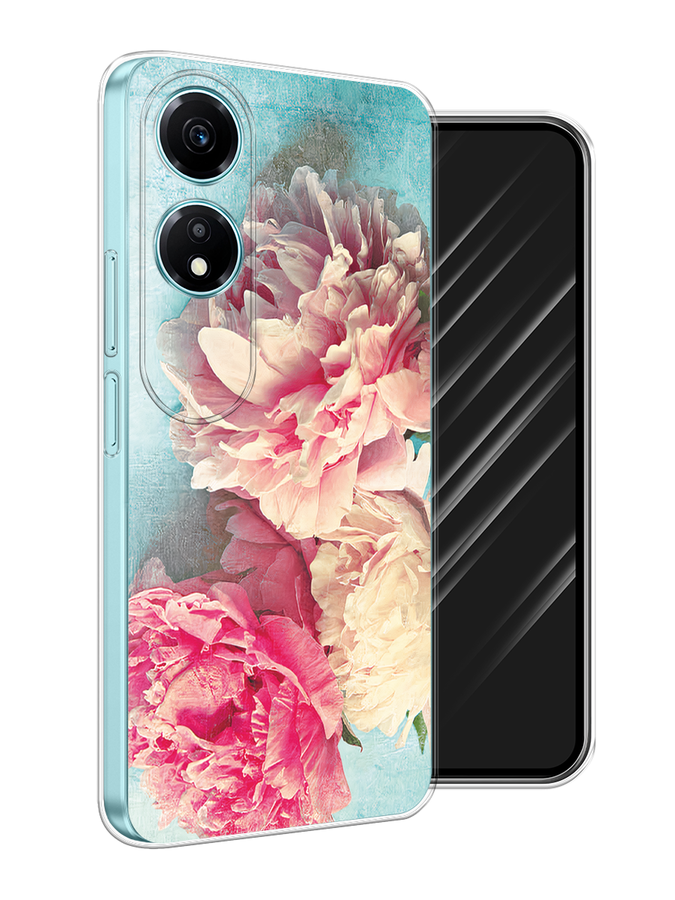 

Чехол Awog на Honor X5 Plus "Пионы new", Бирюзовый, 6121950-1