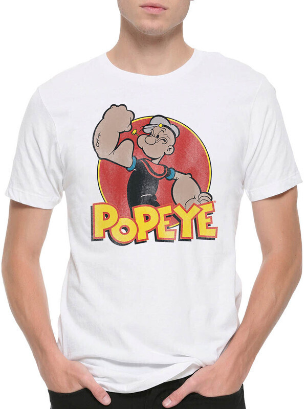 

Футболка мужская Dream Shirts Морячок Попай 50007792 белая M, "Морячок Попай" 50007792