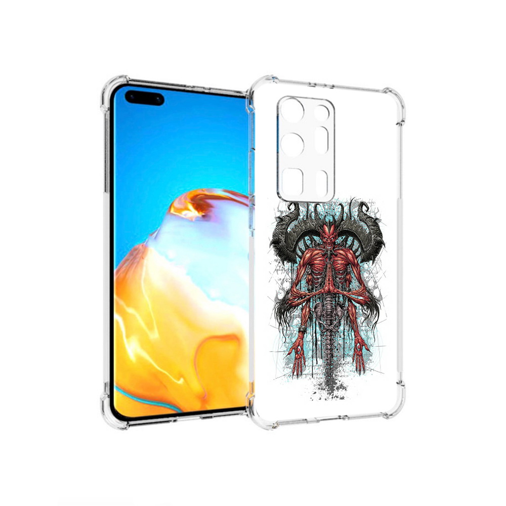 Чехол MyPads Tocco для Huawei P40 Pro+ дьявол