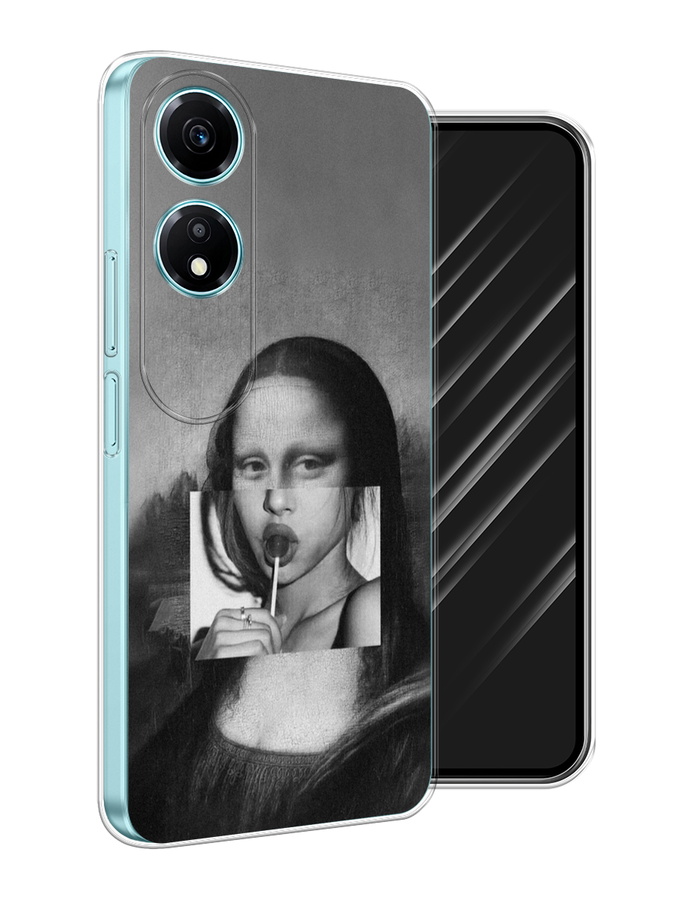 

Чехол Awog на Honor X5 Plus "Mona Lisa sucking lollipop", Серый, 6121950-1