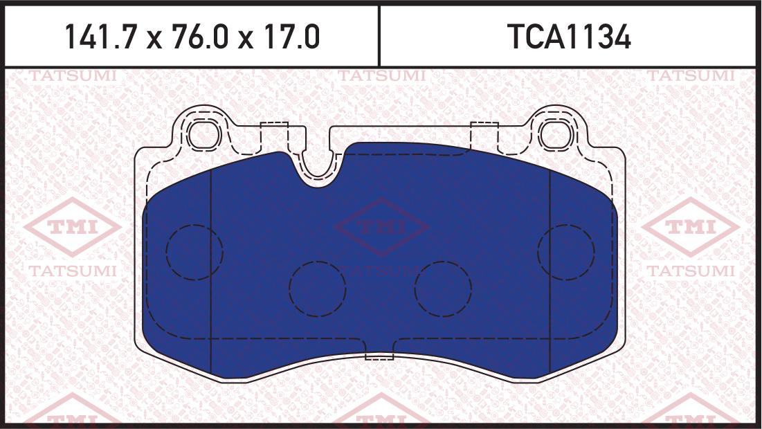 

Колодки тормозные MB W221 05- перед. Tatsumi TCA1134