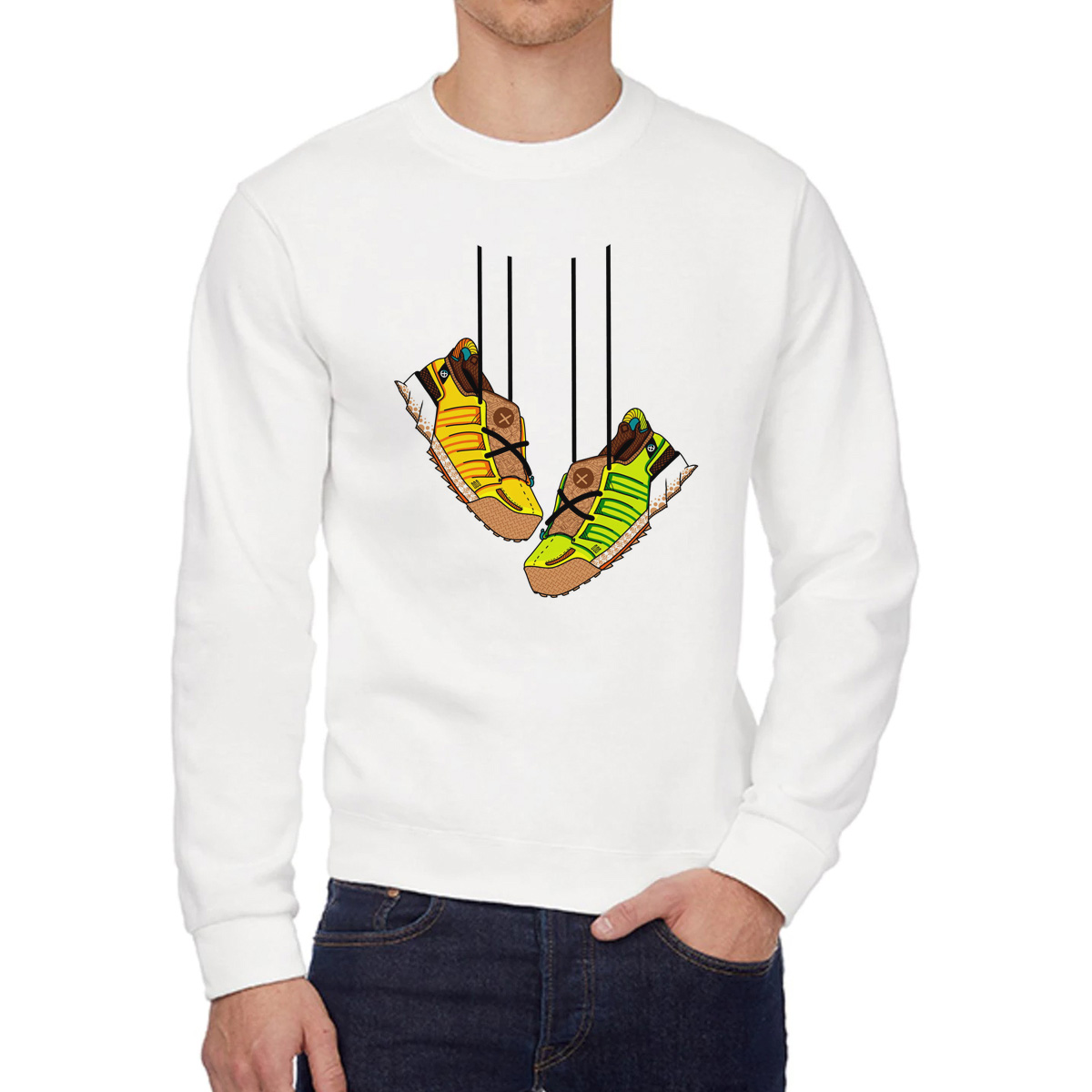 

Свитшот унисекс CoolPodarok W0151435 белый 52 RU, W0151435