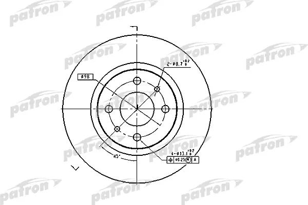 

Диск тормозной передн ALFA ROMEO: 145 94-99 146 94-99 155 93-97 FIAT: BRAVA 95-01 BRAV