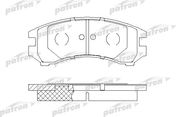 

Тормозные колодки PATRON дисковые PBP550