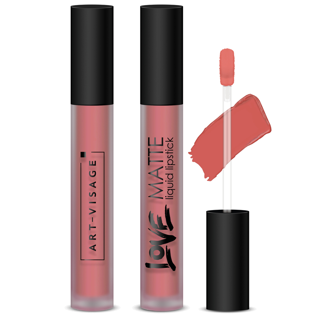 

Жидкая матовая помада ART-VISAGE "LOVE MATTE" 55 Апероль