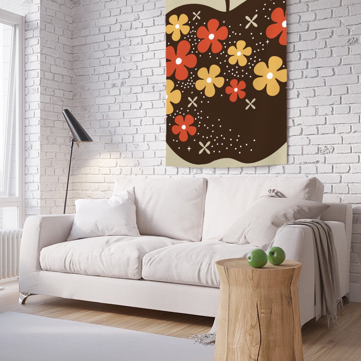 

Вертикальное фотопанно на стену JoyArty Яблочные цветочки 100x150 см, Яблочные цветочки