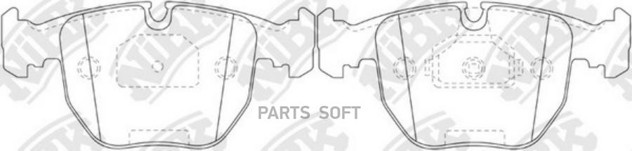 

Тормозные колодки NiBK передние дисковые для BMW E39 4.0, E31 3.0-5.0i 1990-1999 PN0401