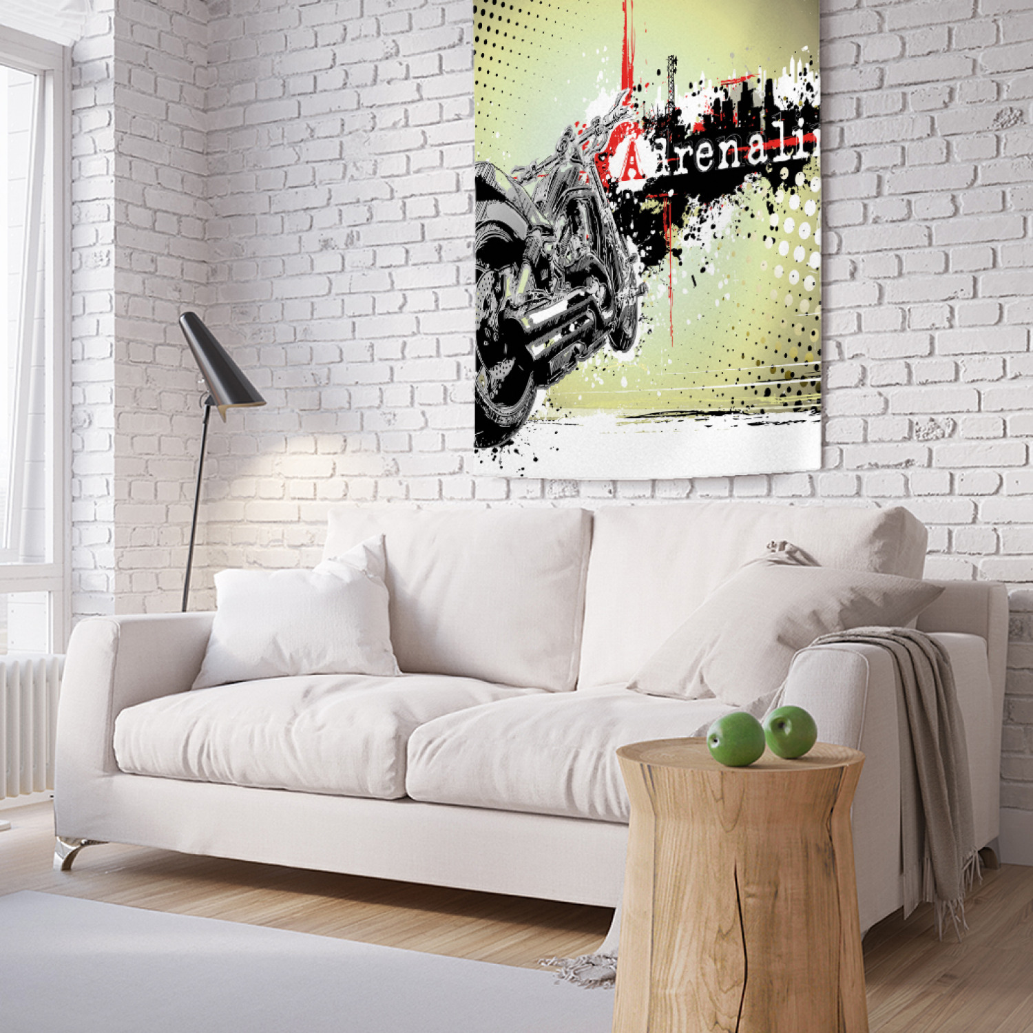 

Вертикальное фотопанно на стену JoyArty Нарисованный мотоцикл 100x150 см, Нарисованный мотоцикл