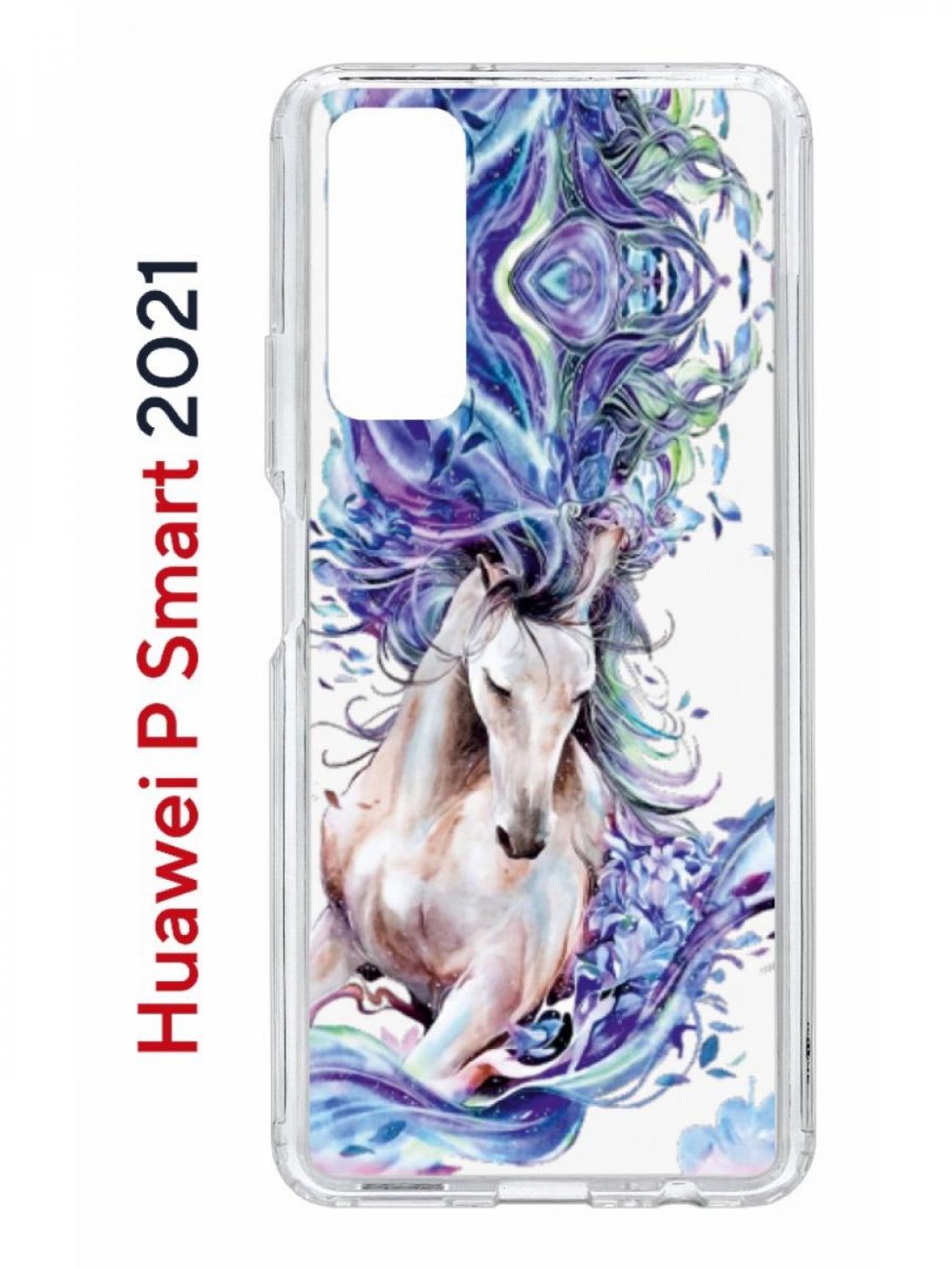 

Чехол на Huawei P Smart 2021 с принтом Kruche Print Грация, противоударный бампер, Прозрачный;голубой;бежевый;синий, Хуавей П Смарт