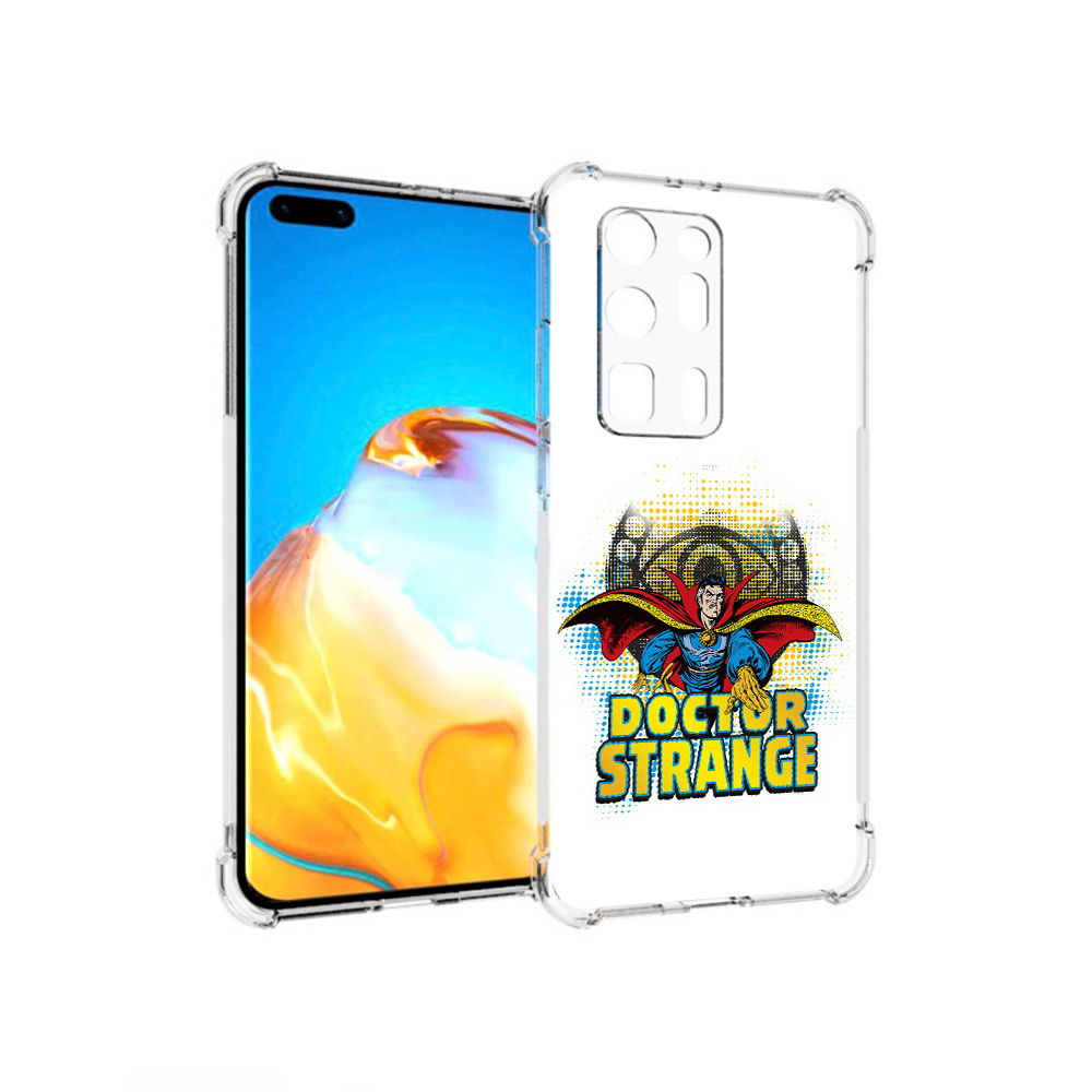 

Чехол MyPads Tocco для Huawei P40 Pro+ доктор стренж рисунок, Прозрачный, Tocco