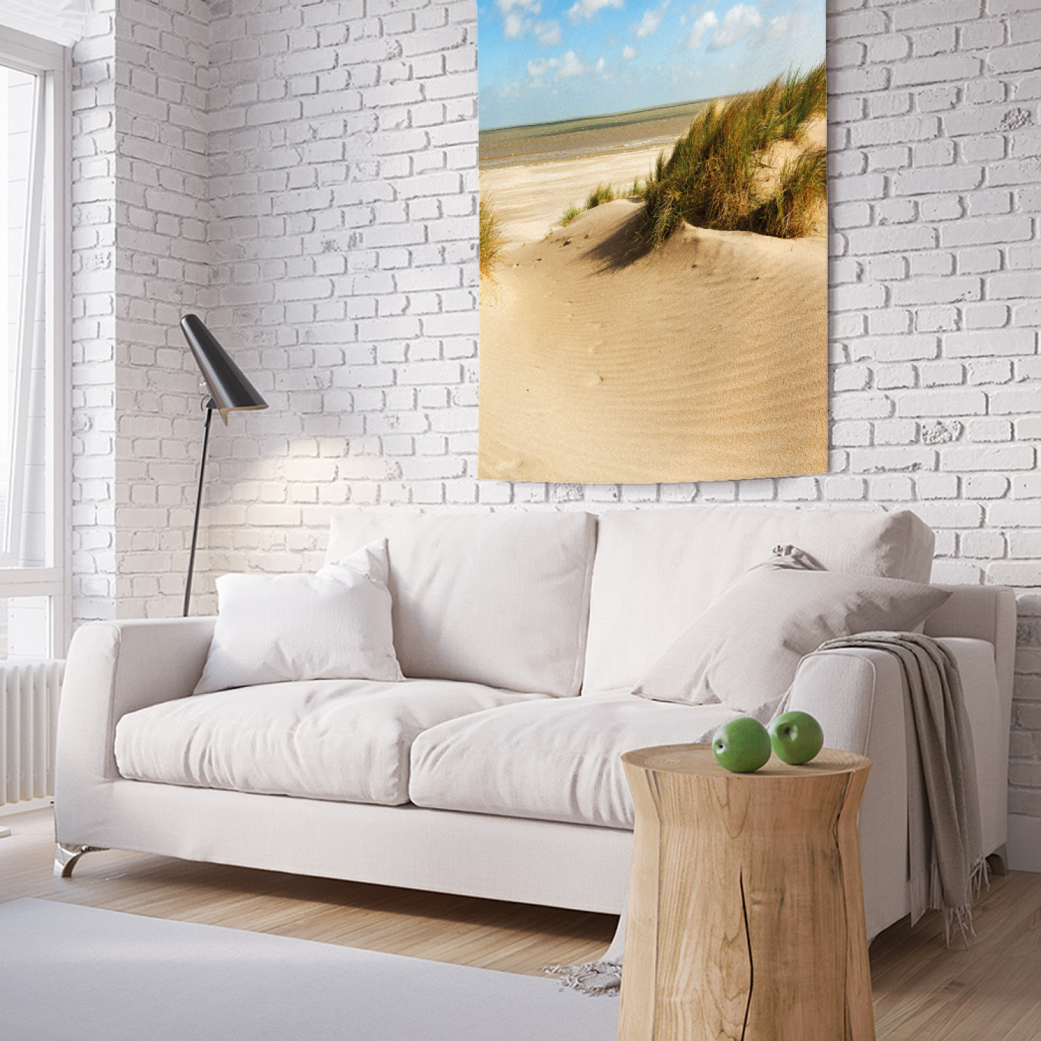 

Вертикальное фотопанно на стену JoyArty Песчаный берег на лугу 100x150 см, Песчаный берег на лугу