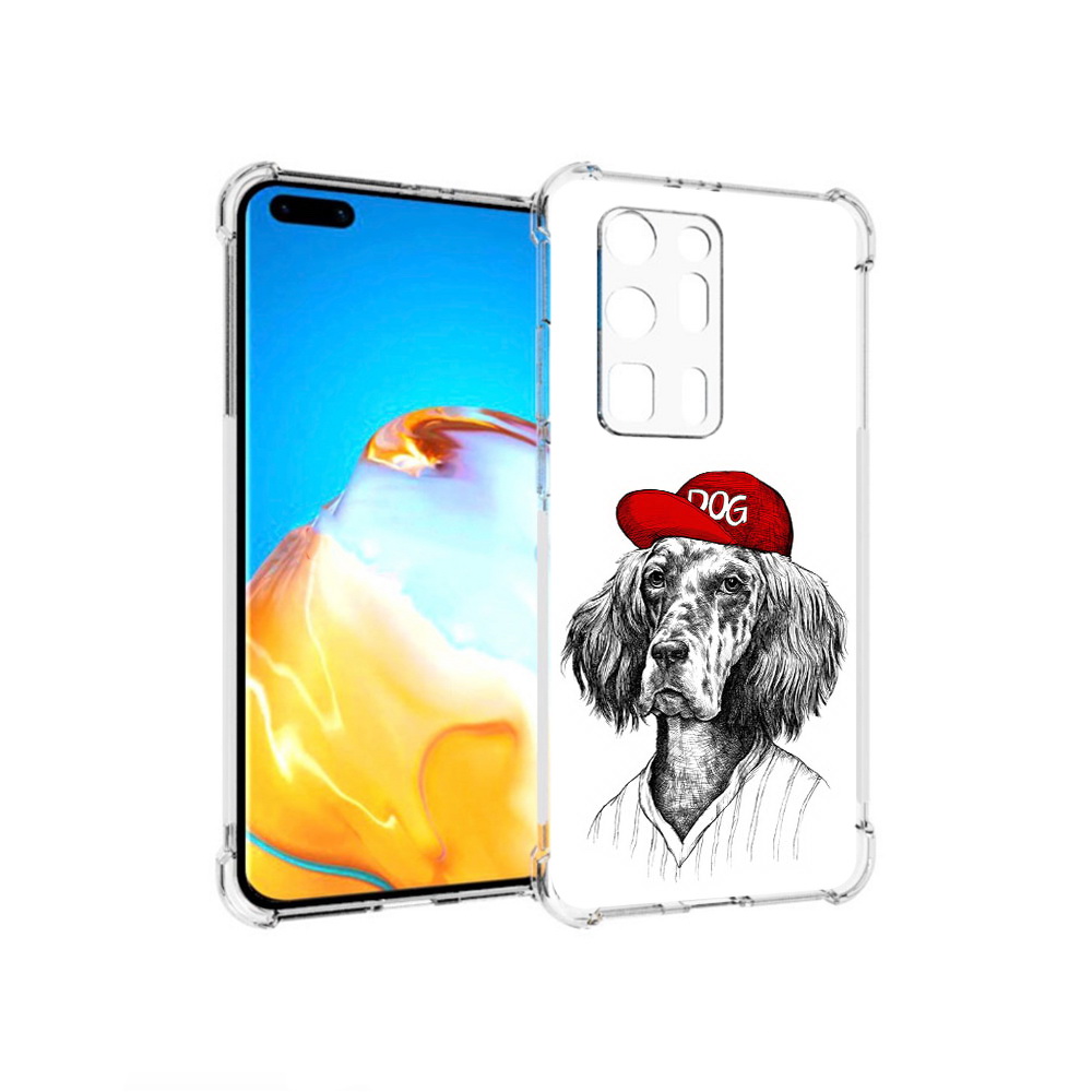 

Чехол MyPads Tocco для Huawei P40 Pro+ дог, Прозрачный, Tocco