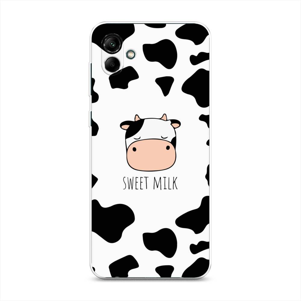 

Чехол на Samsung Galaxy A04 "Sweet milk", Розовый;белый;черный, 2107050-1