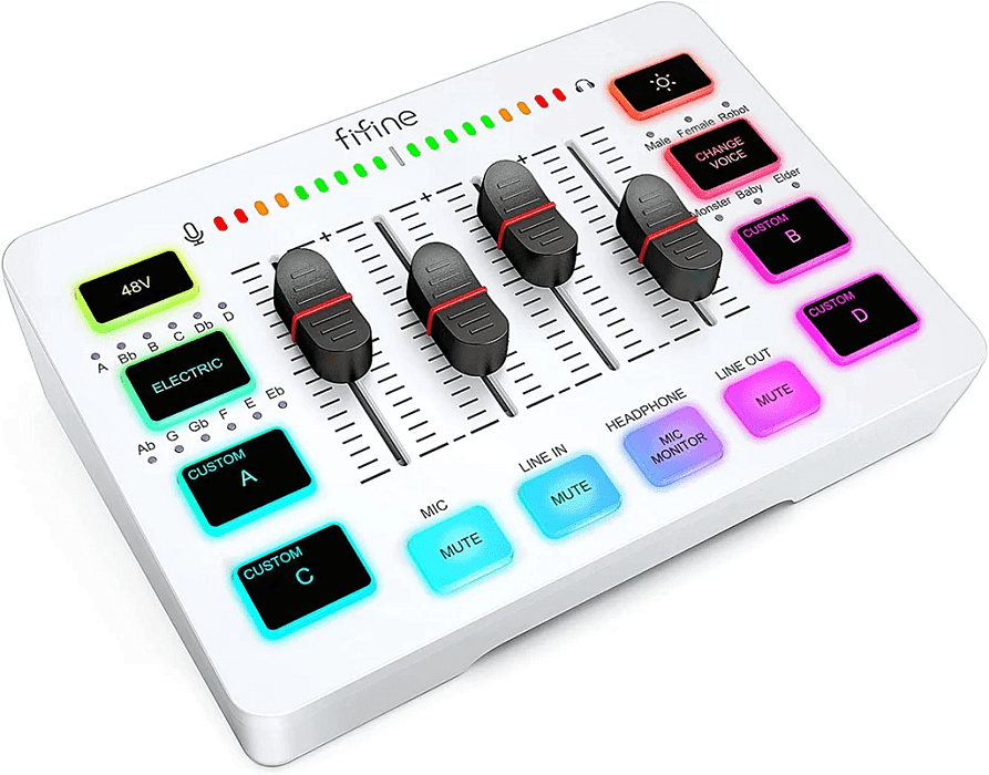 Микшер Fifine mixer SC3 White