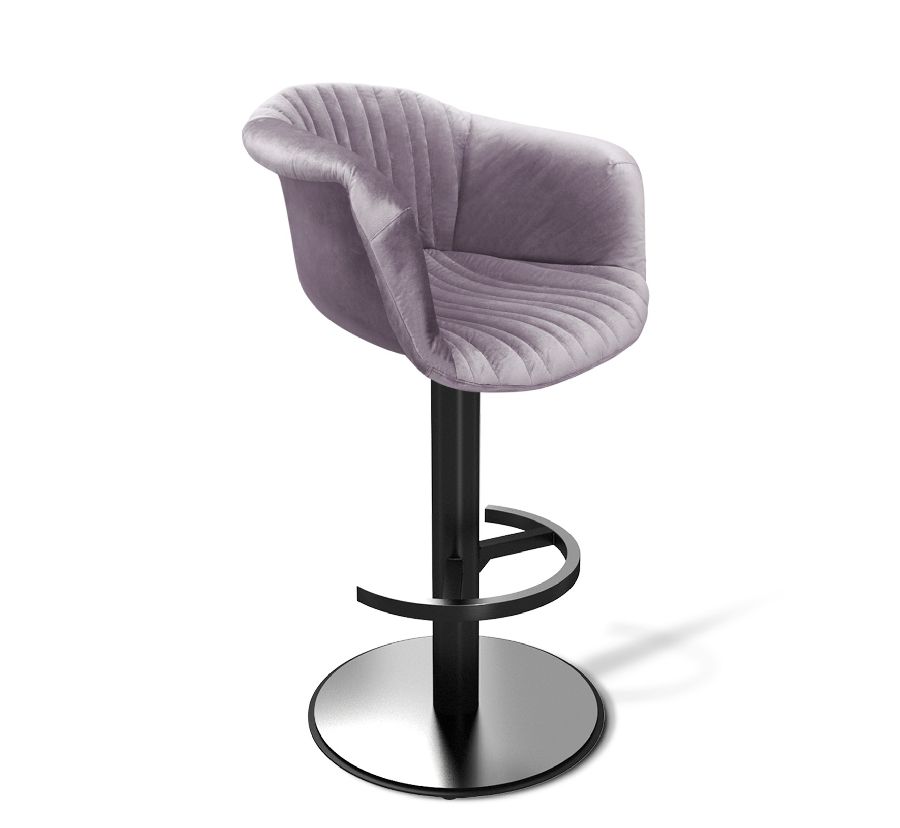 

Стул барный Sheffilton SHT-ST31-С1/S137 ледяная лаванда/черный муар, SHT-ST31-С1/S137