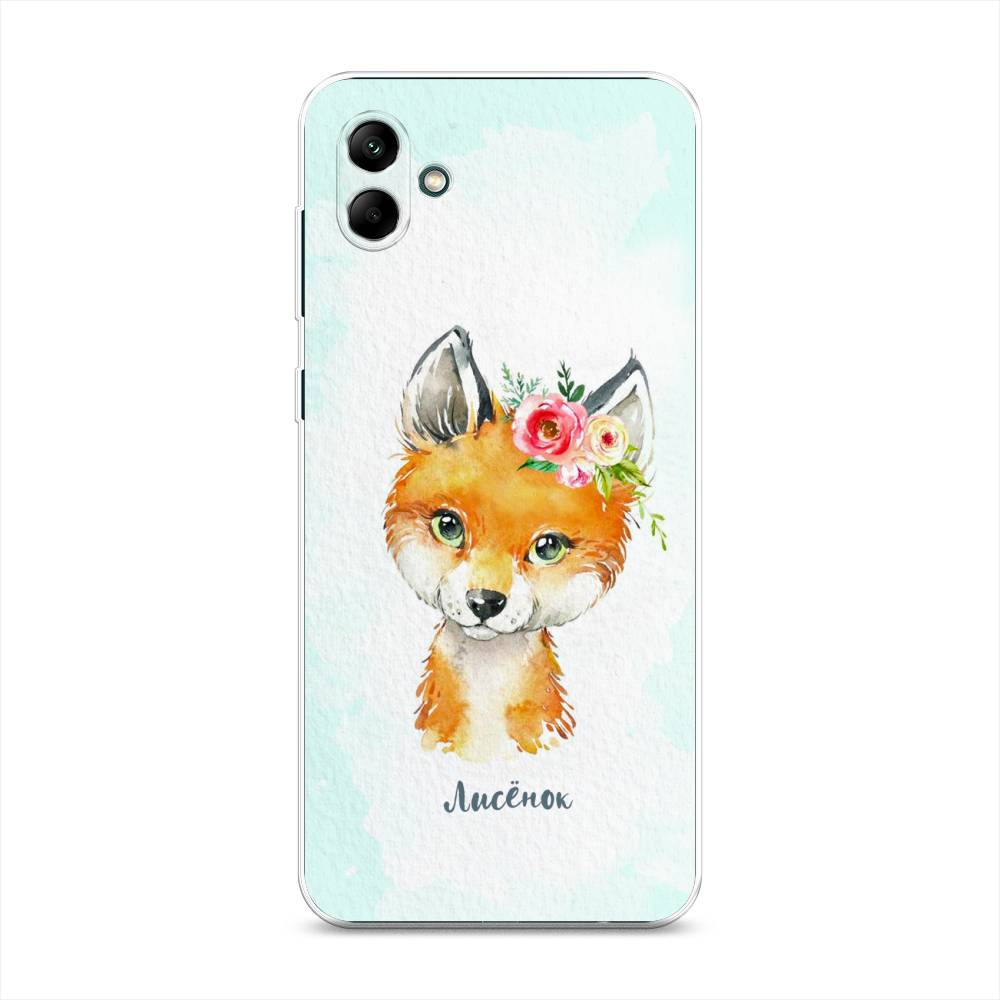 

Чехол на Samsung Galaxy A04 "Мой лисёнок", Голубой;оранжевый, 2107050-1