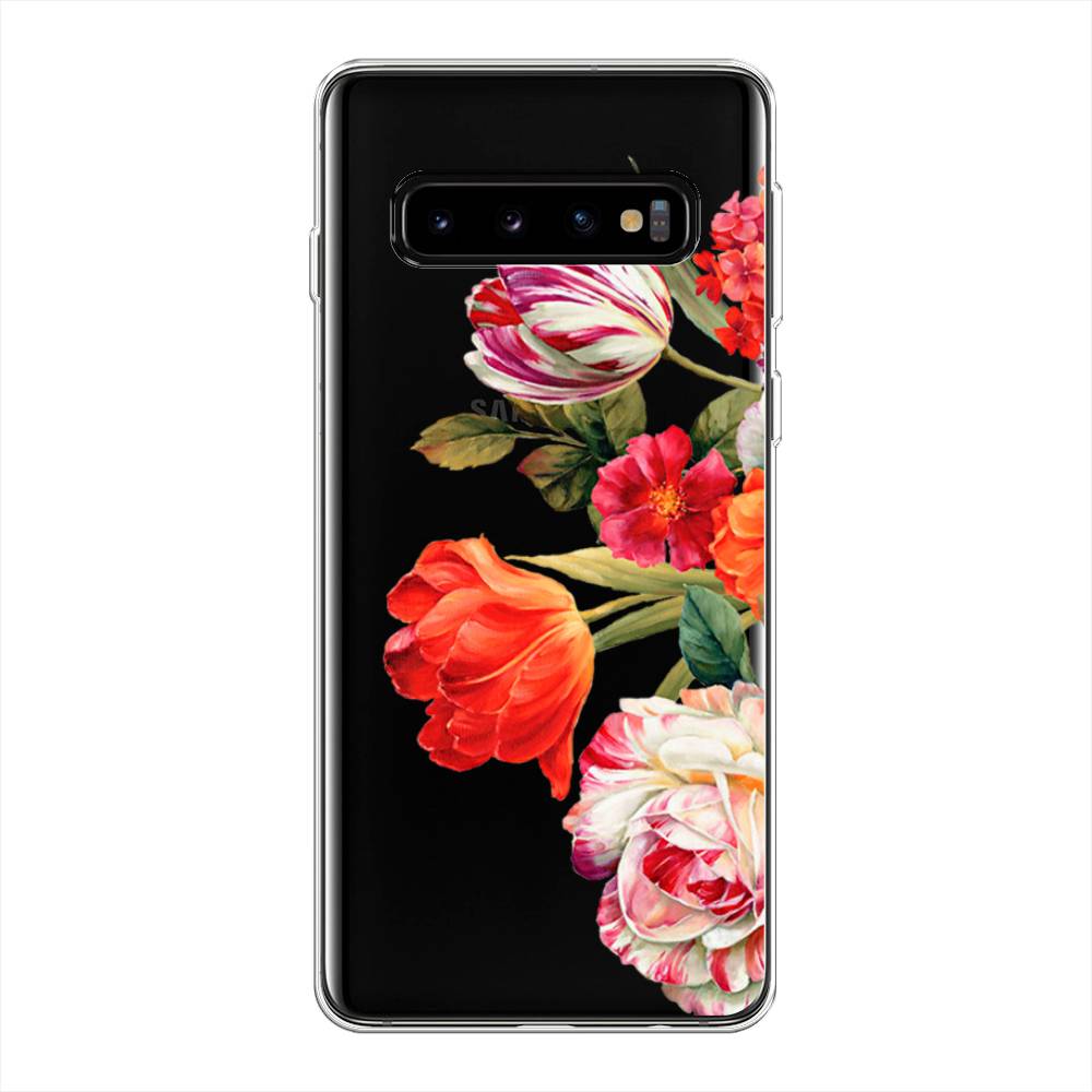 

Чехол Awog на Samsung Galaxy S10 + "Весенний букет", Разноцветный, 27150-8