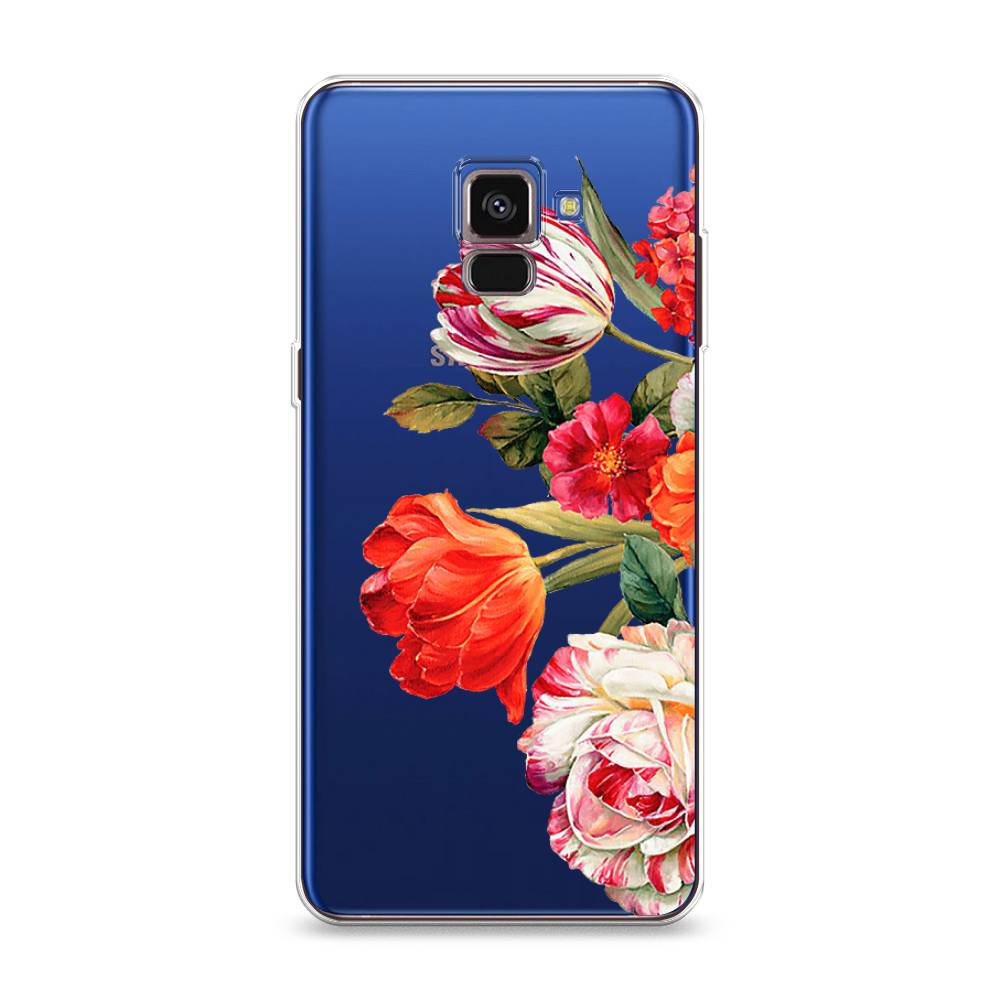 

Чехол Awog на Samsung Galaxy A8 2018 "Весенний букет", Разноцветный, 25450-8