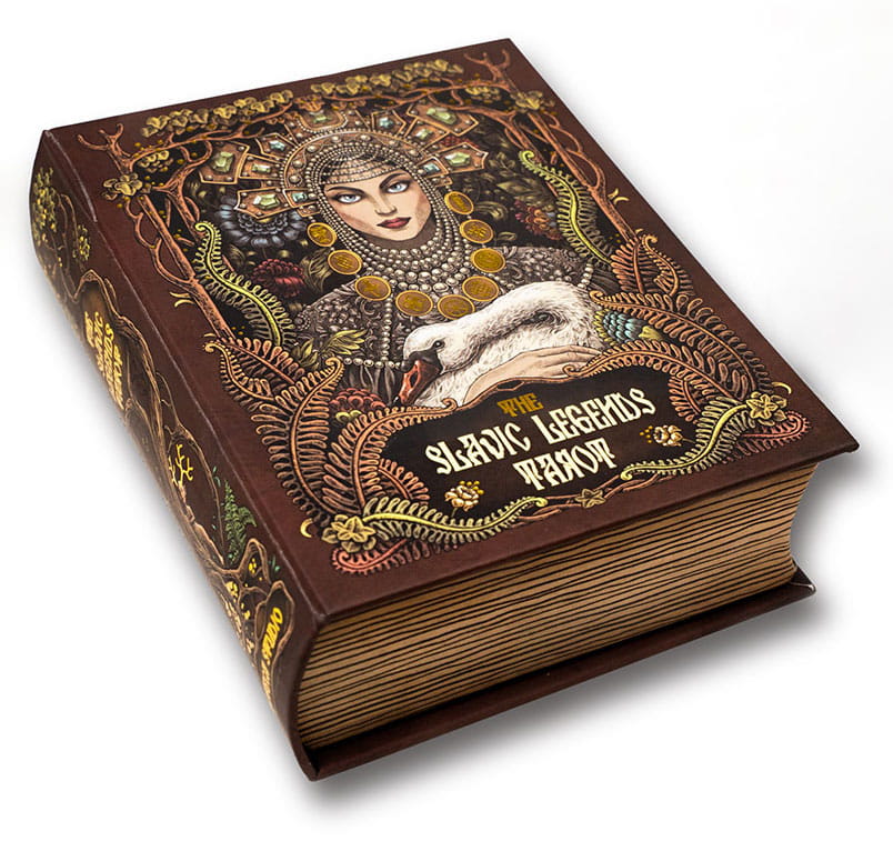 Карты Таро The Slavic Legends Tarot 12cm black, Taroteca / Славянские Легенды 12 см